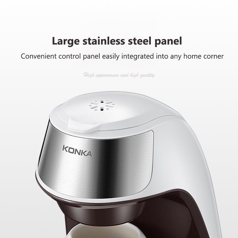 Fully Automatic Mini Coffee Maker for Home and Office - Portable American Style Coffee Machine