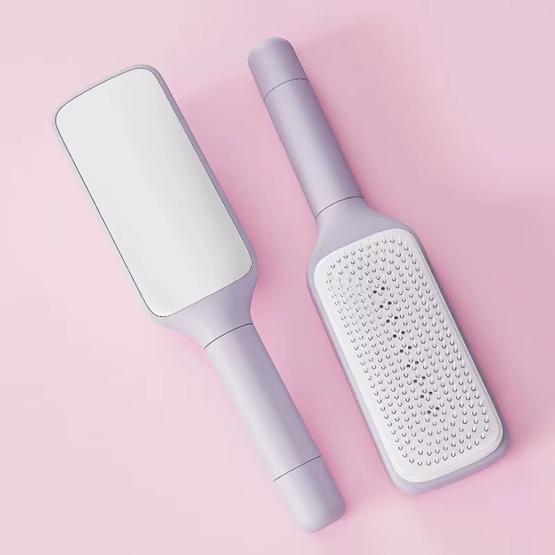 Rotatable Self-Cleaning Massage Hair Brush with Air Cushion and Anti-Static Technology for Women