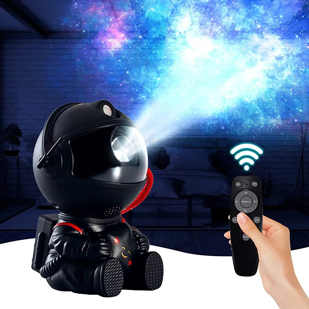 Astronaut Galaxy Projector: Starry Sky Nebula Night Light with Remote Control and Timer for Bedroom and Event Decoration