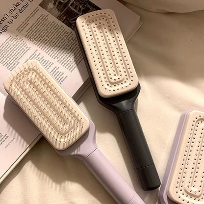 Rotatable Self-Cleaning Massage Hair Brush with Air Cushion and Anti-Static Technology for Women