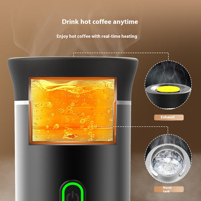 Portable 3-in-1 Electric Espresso Grinder and Coffee Maker for Travel and Home Use